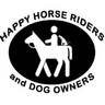 Happy Horse Riders and Dog Owners