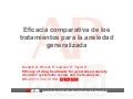 Eficacia comparativa de los tratamientos para el trastorno de ansiedad generalizada