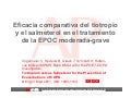 El tratamiento de la EPOC moderada-grave con tiotropio previene más reagudizaciones que el salmeterol