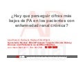 ¿Hay que perseguir cifras más bajas de PA en los pacientes con enfermedad renal crónica?