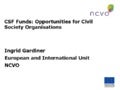 CSF Funds: Opportunities for Civil Society Organisations