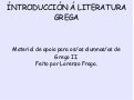 Introduccion Literatura Grega