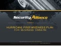 Security Alliance | Complete Security Solutions | Hurricane Preparedness Plan