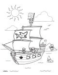 Pirate ship template