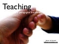 Teaching (a pedagogical framework)