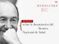 rubalcaba propuestas de financiación sanitaria