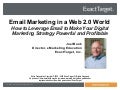 ExactTarget - Advanced Email Marketing by Joel Book