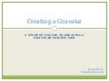 Creating A Gravatar