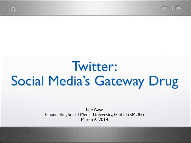 Twitter: Social Media's Gateway Drug