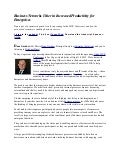 Business Networks Usher in Increased Productivity for Enterprises