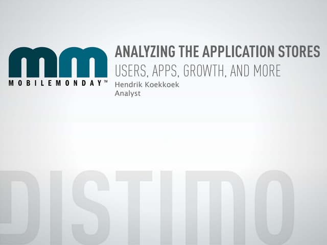 Mobile Monday Athens launch, Hendri...