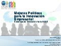 politicas publicas innovacion empresarial 2011