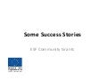 Some Success Stories: ESF Community Grants