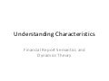 Understanding characteristics