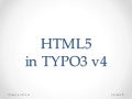 HTML5 in TYPO3 4.7