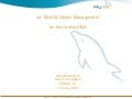 MySQL for the Oracle DBA - Object Management