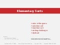 Elementary Sort