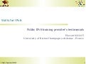 Public IPv6 training provider’s testimonials - Florent Nolot (Univ. Reims)