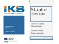 Universal Topic Classification - Named Entity Disambiguation (IKS Workshop Paris 2011)