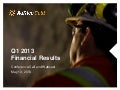 Q1 2013 Financial Results