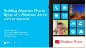 Windows Phone 8 and Azure Mobile Services