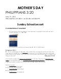 05 May 13, 2012 Philippians, Chapter 3  Verse 20