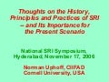 0610 Thoughts on the History, Principals and Practices of the System of Rice Intensification and its Importance for the Present Scenario