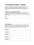 06c.Social Media strategy template