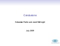 Conclusions on Geolocation