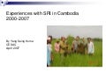 0701 Experiences with SRI in Cambodia 2000-2007