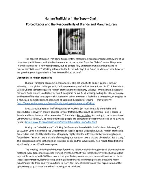Human Trafficking in the Supply Cha...