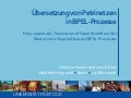 Übersetzung von Petrinetzen in BPEL-Prozesse