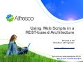 Webscripts in an Alfresco REST Architecture