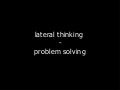 09 005 Problem Solving Lateral Thinking