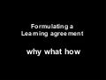 09 009 What Is A Learning Agreement