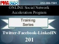 ONLINE Social Network Acceleration Program - Twitter - Facebook - LinkedIN 201