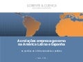 As Relações Empresa Governo na Espanha e na América Latina