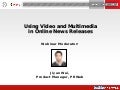 Video Marketing with Press Releases