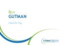 ePatCon11: Gutman - Patient-Centric Physician Engagement Online