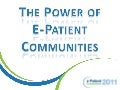 ePatCon11: Cryer - Patient Advocacy in 3-D