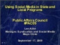 Public Affairs Council Social Media Presentation