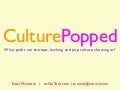 Culture Popped: Digital media in the cultural & museum sector