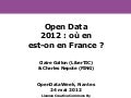 OPEN DATA WEEK // Ouverture: Où en est-on en France?