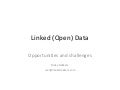 Linked Open Data : opportunités et défis par Makx Dekkers