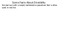 1 f6 some facts about the disvisibility of numbers