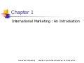 International Marketing: international Marketing Introduction 
