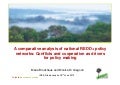 A comparative analysis of national REDD+ policy networks: conflicts and cooperation as drivers for policy making