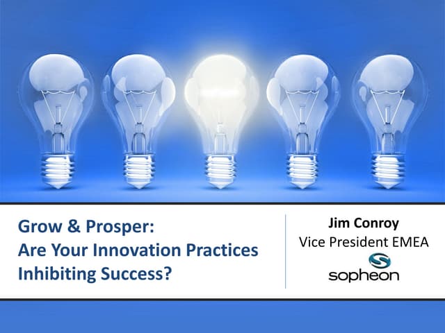 Jim Conroy, Vice President EMEA, Sopheon