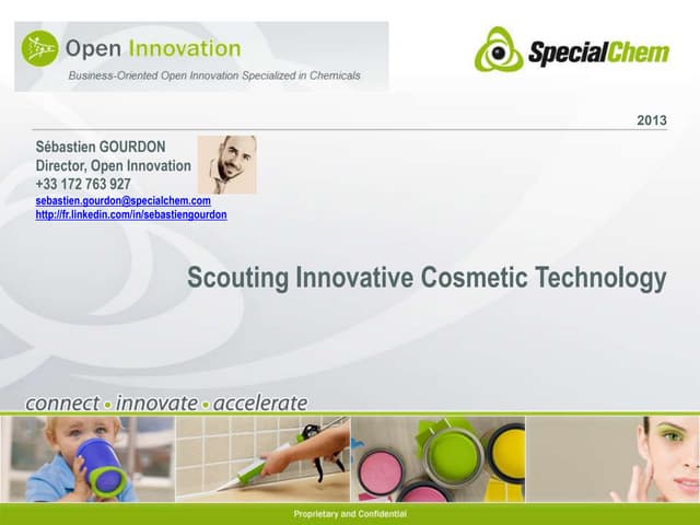Sébastien Gourdon, Open Innovation Director, SpecialChem
