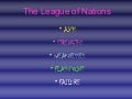 1 The League Of Nations